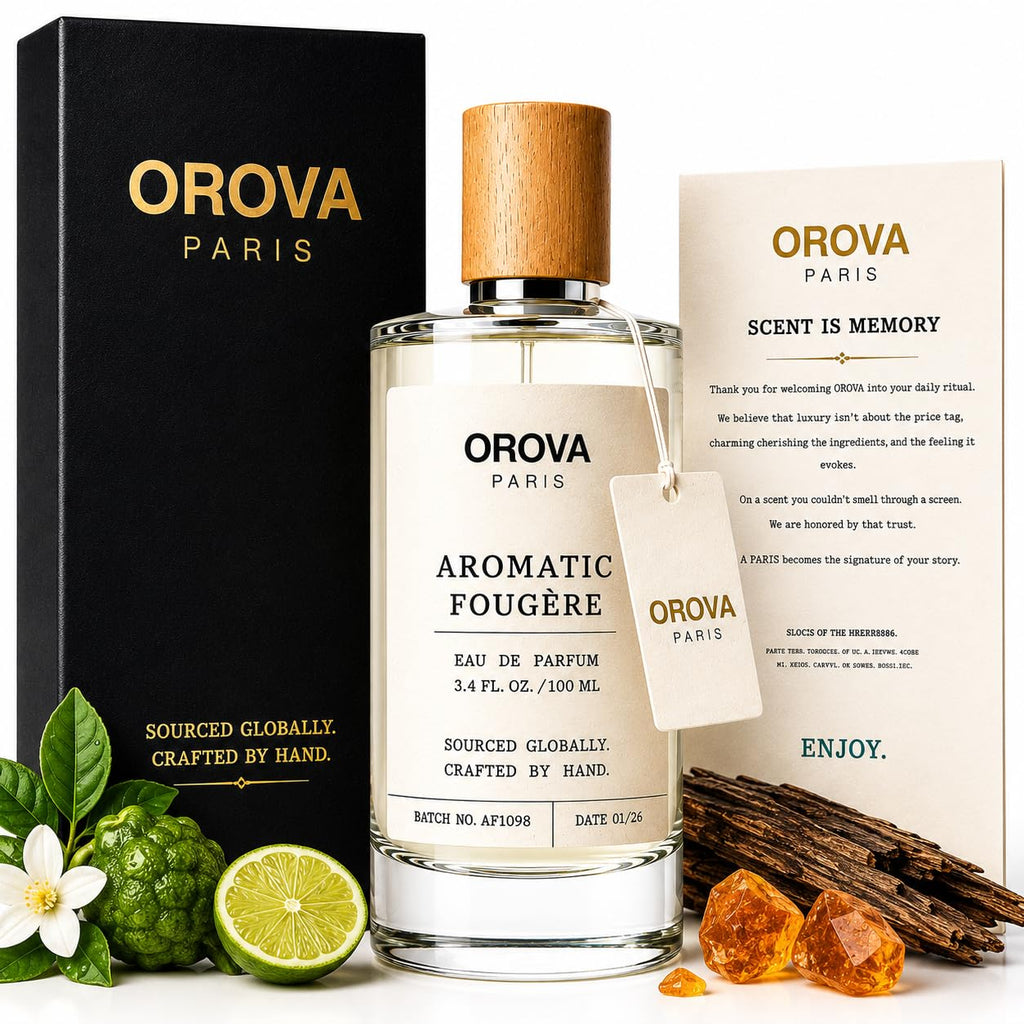 ORÖVA PARIS Aromatic Fougère Eau de Parfum for Men & Women, Fresh Lavender Perfume with Citrus, Woods & Musk, Long Lasting Unisex Fragrance, Clean Herbal Niche Scent, 100ml / 3.4 Fl Oz