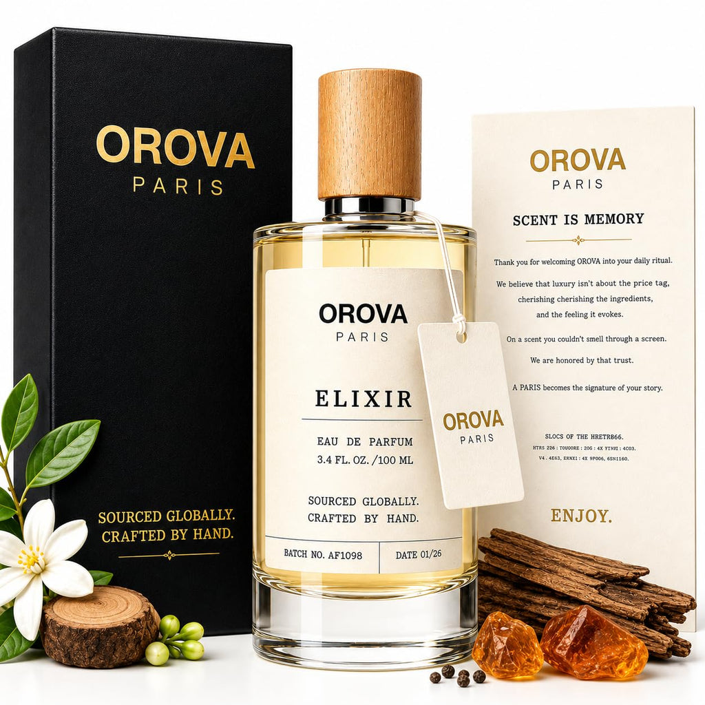 ORÖVA Paris Elixir Eau de Parfum – Strawberry Vanilla Gourmand Perfume with Sweet Berries, Soft Florals & Warm Musk – Long Lasting Unisex Luxury Fragrance, 3.4 fl oz (100 ml)