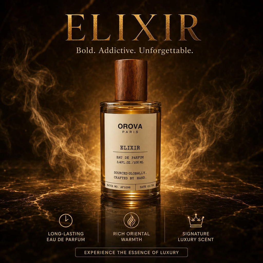 ORÖVA Paris Elixir Eau de Parfum – Strawberry Vanilla Gourmand Perfume with Sweet Berries, Soft Florals & Warm Musk – Long Lasting Unisex Luxury Fragrance, 3.4 fl oz (100 ml)